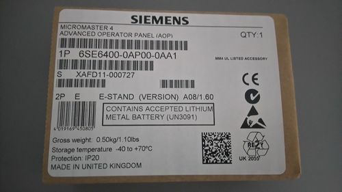 Siemens Micromaster 4 AOP ( 6SE6 400-0AP00-0AA1 )