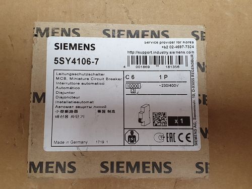 Siemens Disjuntor C 6 ( 5SY4106-7 )